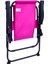 2 Adet Lüx Çocuk Piknik Sandalyesi 2-6 Yaş Mini Kamp Sandalyesi-Kırmızı-Pembe 4
