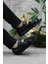 186 Siyah Axfor Comfort Hakiki Deri Erkek Sandalet 5