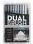 : Ab-T Dual Brush Pen : Grafik Kalem Seti : 10 Renk (Gri Tonlar) 1