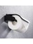 Siyah Stil Banyo Paslanmaz Çelik Kağıt Tutucu Duvara Monte Tuvalet Rulosu Tutucu Banyo Aksesuarları Siyah Gümüş Cilalı (Yurt Dışından) 5