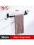 SIYAH-TEK-39CM Tarzı Yumruk Izi Olmadan Askılı Havlu Askısı Duvara Monte Paslanmaz Çelik cm Havlu Rafı Banyo Havlu Çubuğu Mat Havlu Tutucu (Yurt Dışından) 1