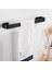 20CM Tarzı Siyah Havlu Askılığı Duvara Monte Edilebilir Banyo Havlu Tutucu Alüminyum Yaratıcı Bornoz Banyo Ray Askısı (Yurt Dışından) 4