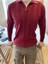 Erkek Kalın Şeritli Polo Yaka Triko T-Shirt 2