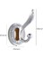 HK9008 Stili Avrupa Kıyafet Şapka Tek Kanca Duvar Askısı Duvar Ayakkabı Dolabı Banyo Mutfak Duvar Askısı Metal Krom Askı - Yapışkanlı Donanım (Yurt Dışından) 1