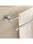 L 45CM Tarzıdır Ücretsiz Krom Çelik Banyo Aksesuarı Çift Havlu Askılığı Havlu Rafa Havlu Tutucu 60CM Yt (Yurt Dışından) 2