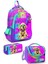 Kids Mor Pembe Köpek Desenli 3’lü Okul Çanta Seti SET0123649 1