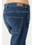Koyu Mavi Düşük Bel Patı Fermuarlı Slim Fit Jean Pantolon C 4934-006 5