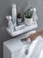 2 Adet Büyük Boy Yapıskanlı Banyo Organizer Duvar Raf Banyo Rafı Duvar Rafı Mutfak Rafı Baharatlık 4