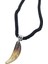 Doğal Tibet 3-4cm Kurt Dişi Kolye Brown Ayarlı Örgü Ip 2 Boncuk 1