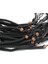 Doğal Tibet 3-4cm Kurt Dişi Kolye Brown Ayarlı Örgü Ip 2 Boncuk 4