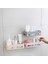 Bej Tarzı Banyo Rafı Banyo Yapışkanlı Depolama Rafı Mutfak Ev Dekorasyonu Organizatörü Için Toiletries Plastik Depolama Kabı - 3 Renk (Yurt Dışından) 4