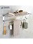 Tr-E-38 Mat Stil Havlu Askılı Katlanabilir Tutacak Duş Askısı Parlak Gümüş Saklama Alüminyum Raf Banyo Aksesuarları (Yurt Dışından) 2