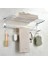 Tr-E-38 Mat Stil Havlu Askılı Katlanabilir Tutacak Duş Askısı Parlak Gümüş Saklama Alüminyum Raf Banyo Aksesuarları (Yurt Dışından) 3