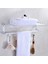 Tr-E-38 Mat Stil Havlu Askılı Katlanabilir Tutacak Duş Askısı Parlak Gümüş Saklama Alüminyum Raf Banyo Aksesuarları (Yurt Dışından) 4