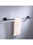 Tek Kupa Stili 55CM Mat Siyah Çift Havlu Askılıklı Banyo Havlu Askısı Uzay Alüminyum Banyo Aksesuarları Havlu Rafı Havlu Halkası Tuvalet Fırçası (Yurt Dışından) 2