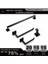 Bg-Robe Hook Tarzı Banyo Donanım Seti Aksesuarları Mat Siyah Raf Havlu Askılığı Askı Havlu Rafı Kağıt Tutucu Siyah Diş Fırçası (Yurt Dışından) 5