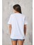 Disko Topu Tasarım Baskılı Beyaz Kadın T-Shirt 2