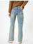 Düz Paça Kot Pantolon Düğmeli - Eve Straight Jeans 4