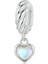 Pendant Charm Dinamik Kalp Silikon Stopper Bead Kadınlar Için Karşılaştırılmış Farklı Bileklikler ve Kolye 925 Gümüş (Yurt Dışından) 1