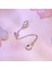 Pendant Charm Pembe Kalp Silikon Güvenlik Zinciri Kadınlar Için Karşılaştırılmış Farklı Bileklikler ve Kolye 925 Gümüş (Yurt Dışından) 5