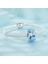 Pendant Charm Blue Flower Murano Bead Kadınlar Için Karşılaştırılmış Farklı Bileklikler ve Kolye 925 Gümüş (Yurt Dışından) 3