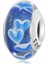 Pendant Charm Blue Heart Murano Bead Kadınlar Için Karşılaştırılmış Farklı Bileklikler ve Kolye 925 Gümüş (Yurt Dışından) 1