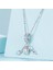 Pendant Charm Üç Parça Araç Fırçası Ayarlayın Kadınlar Için Karşılaştırılmış Farklı Bileklikler ve Kolye 925 Gümüş (Yurt Dışından) 5