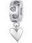 Pendant Charm Silicone Kalp Klip Beads Kadınlar Için Karşılaştırılmış Farklı Bileklikler ve Kolye 925 Gümüş (Yurt Dışından) 1