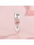 Pendant Charm Silicone Kalp Klip Beads Kadınlar Için Karşılaştırılmış Farklı Bileklikler ve Kolye 925 Gümüş (Yurt Dışından) 4