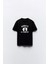 Namaste All Damn Day Yazılı Yoga Tasarım Baskılı Siyah Kadın T-Shirt 1