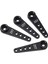 4 Adet 37MM 25T Metal Uzatma Direksiyon Servo Kol Boynuz Rc Araba Paletli Parçaları Için, Siyah (Yurt Dışından) 1