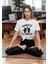 Namaste All Damn Day Yazılı Yoga Tasarım Baskılı Beyaz Kadın T-Shirt 1