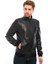 Saremod Siyah Slim-Fit Erkek Deri Ceket 1