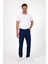 - Erkek Lacivert Likralı Slim Fit Chino Pantolon 1