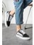 Dama Desenli Siyah Beyaz Günlük Unisex (Kadın/Erkek) Sneaker 4