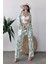 Desenli Kimono ve Pantolon Ikili Takım DFL4019 1