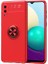 Samsung Galaxy A02 Ultra Koruma Sağlayan Stant Özellikli Yüzüklü Ravel Silikon Kılıf 1