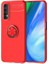 Realme 7 Ultra Koruma Sağlayan Stant Özellikli Yüzüklü Ravel Silikon Kılıf 1