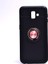 Samsung Galaxy J6 Plus Ultra Koruma Sağlayan Stant Özellikli Yüzüklü Ravel Silikon Kılıf 1