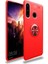 Huawei Y6P Ultra Koruma Sağlayan Stant Özellikli Yüzüklü Ravel Silikon Kılıf 1