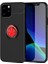 iPhone 12 Pro Ultra Koruma Sağlayan Stant Özellikli Yüzüklü Ravel Silikon Kılıf 1