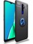 Oppo A5 2020 Ultra Koruma Sağlayan Stant Özellikli Yüzüklü Ravel Silikon Kılıf 1