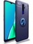 Oppo A5 2020 Ultra Koruma Sağlayan Stant Özellikli Yüzüklü Ravel Silikon Kılıf 1