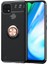 Realme C21 Ultra Koruma Sağlayan Stant Özellikli Yüzüklü Ravel Silikon Kılıf 1