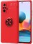 Redmi Note 10 Pro Ultra Koruma Sağlayan Stant Özellikli Yüzüklü Ravel Silikon Kılıf 1