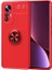 Xiaomi Mi 12 Lite Ultra Koruma Sağlayan Stant Özellikli Yüzüklü Ravel Silikon Kılıf 1