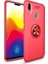 Xiaomi Mi Max 3 Ultra Koruma Sağlayan Stant Özellikli Yüzüklü Ravel Silikon Kılıf 1