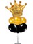 7 Li Balon Demeti Kral Taçlı Gold Siyah Balon 1