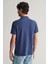 Erkek Mavi Regular Fit Logolu Polo 4