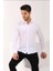 Beyaz Düz Regular Erkek Gömlek 1